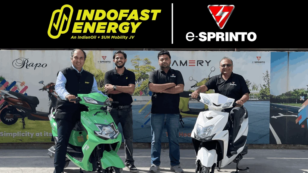 Indofast Energy partners with e-Sprinto Team to roll out 20,000 EVs
